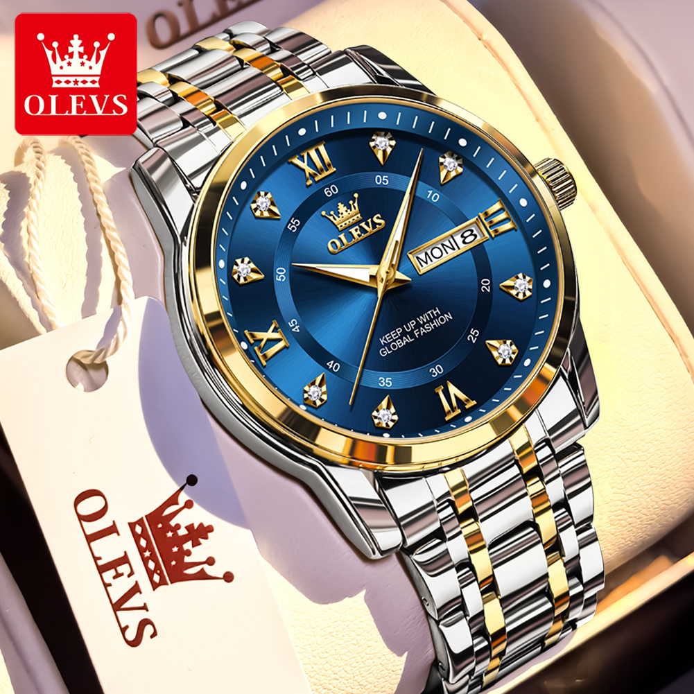 Luxury Watch Green - OLEVS Brand Fashion orologi da uomo