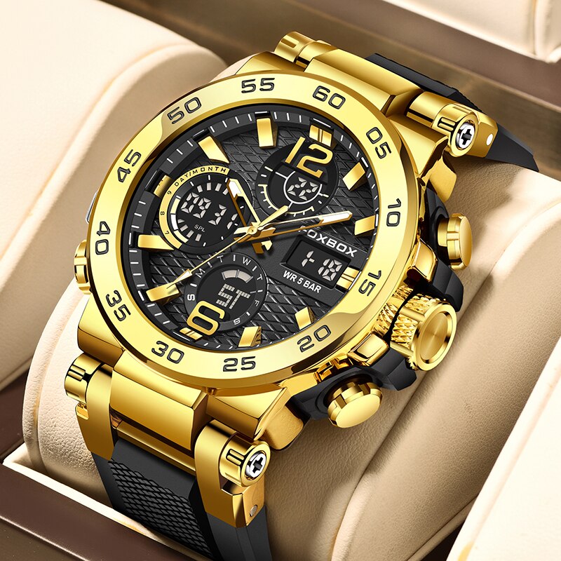 Luxury Watch Display Case - FOXBOX Business Watch Men Fashion Diver