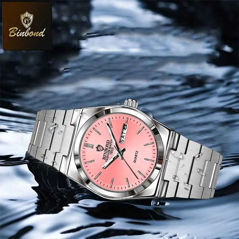 BINBOND Orologio al quarzo da  - Luxury Watch Green recensione e prezzo