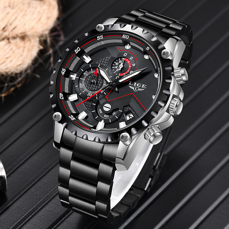 LIGE Top Brand Luxury Mens Fas - Luxury Watch All Brands recensione e prezzo