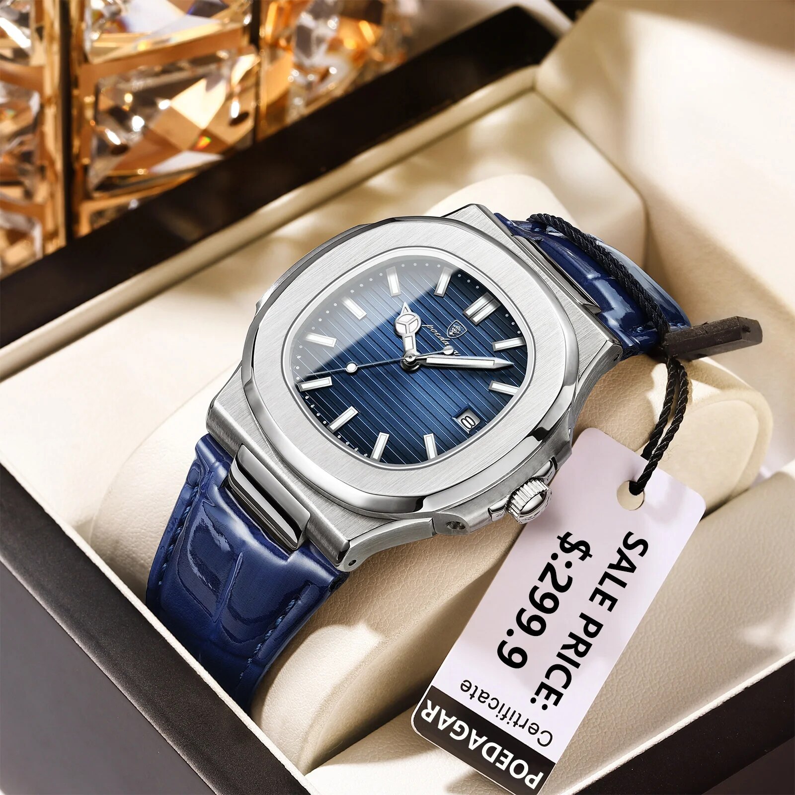 POEDAGAR Top Luxury Square Oro - Luxury Watch Top 10 recensione e prezzo